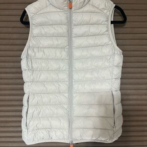 SAVE THE DUCK White Quilted Puffer Vest